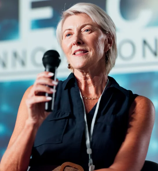 canadian ceo during a press meet after a pr skills and training program