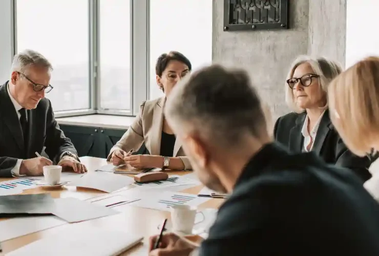 Executives in a conference room