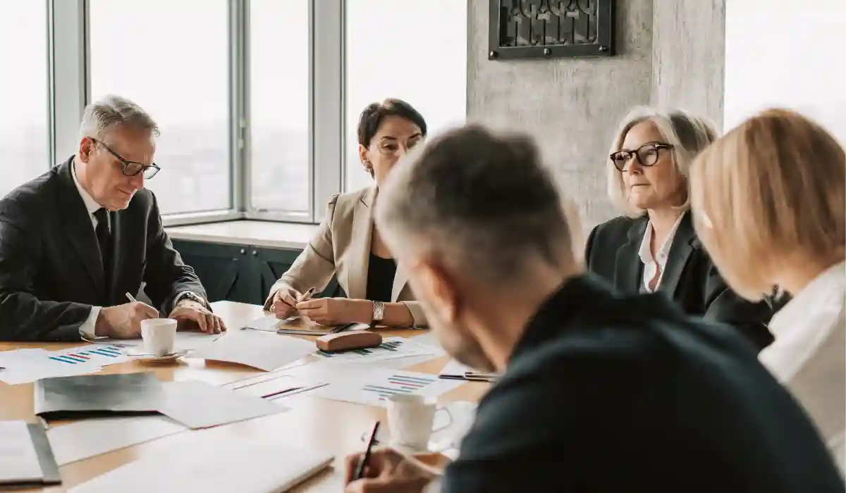 Executives in a conference room
