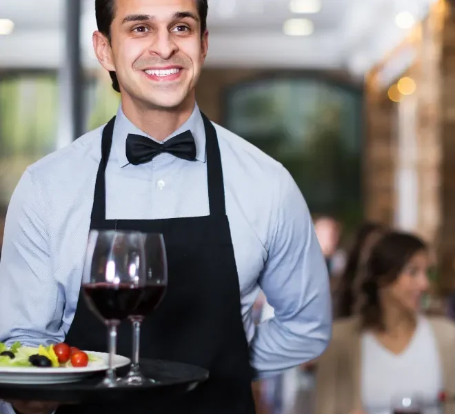 Server in a quick service restaurant